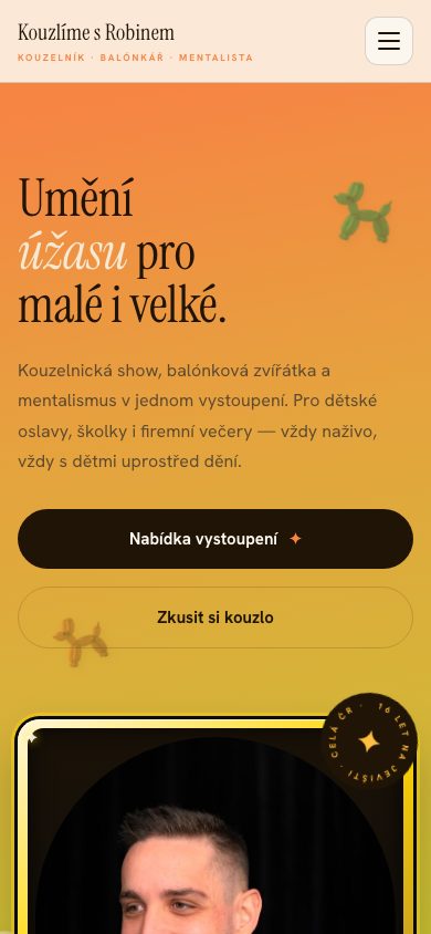 Kouzlíme s Robinem — mobil